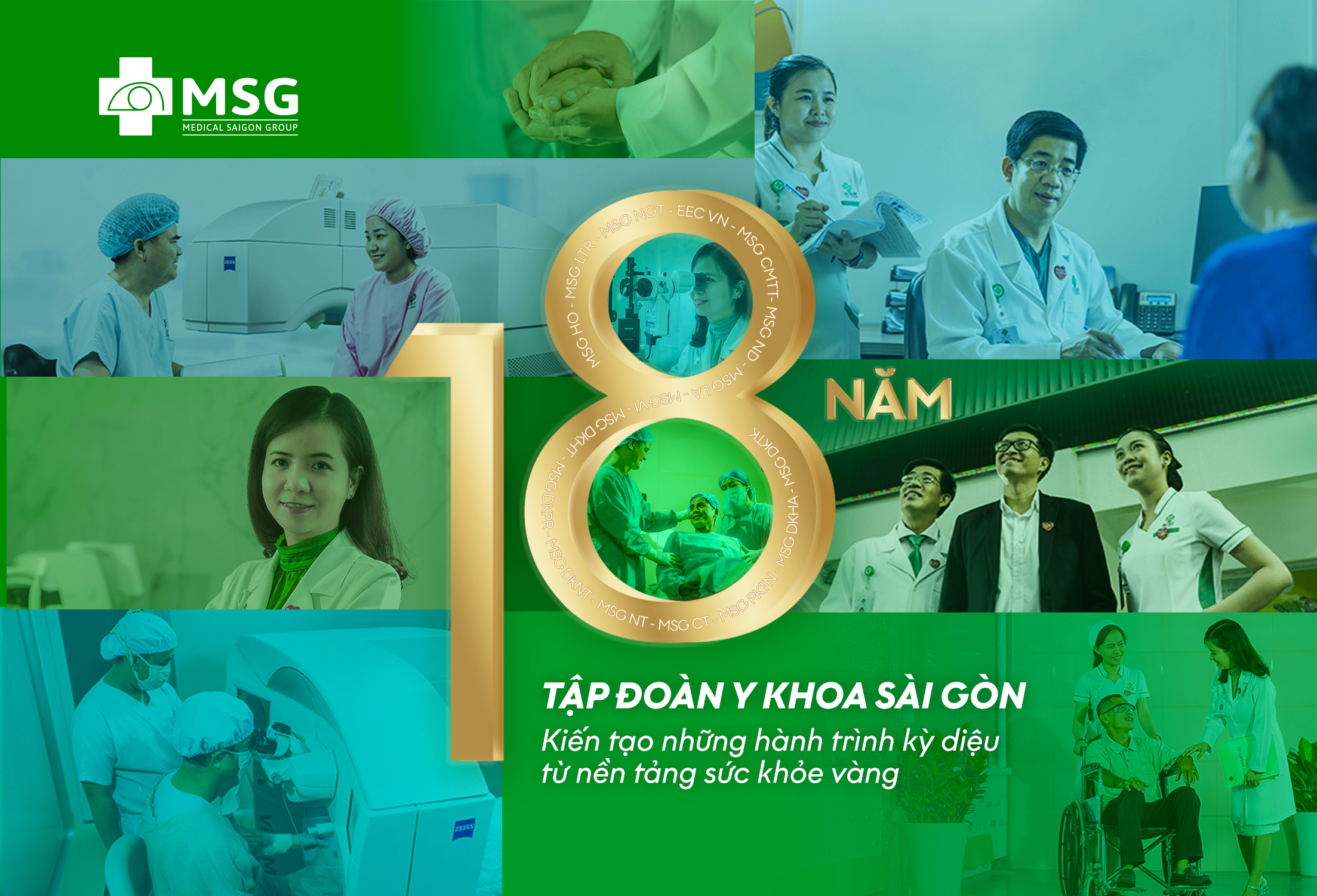 Chúc mừng kỷ niệm 18 năm thành lập Tập đoàn Y khoa Sài Gòn